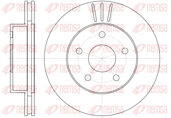 Disque de frein REMSA 6626.10