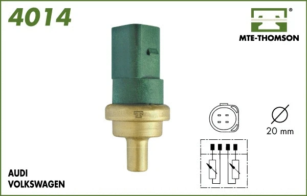 Sonde, température du liquide de refroidissement MTE-THOMSON 4014