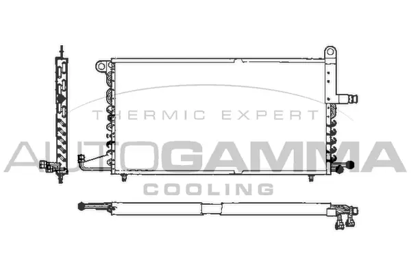 Condenseur, climatisation AUTOGAMMA 101721