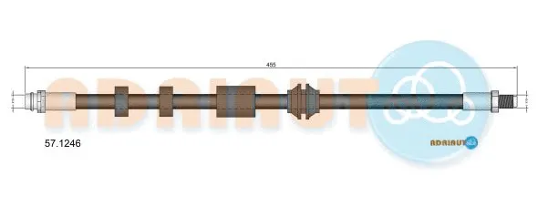Flexible de frein ADRIAUTO 57.1246