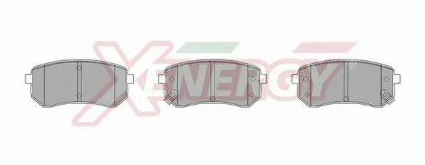 Kit de plaquettes de frein, frein à disque AP XENERGY X40924