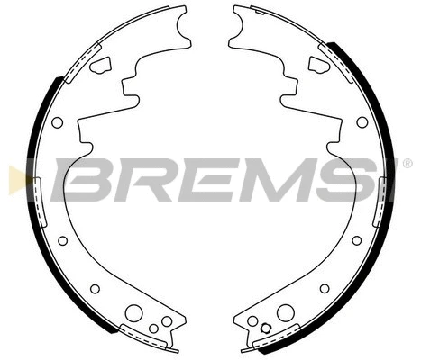 Jeu de mâchoires de frein BREMSI GF4446