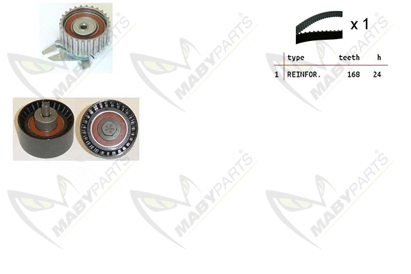Kit de courroie crantée MABYPARTS OBK010130