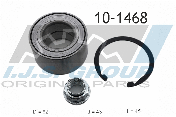 Kit de roulements de roue IJS GROUP 10-1468