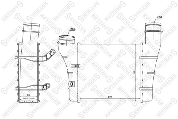 Refroidisseur d'air de suralimentation STELLOX 10-40101-SX