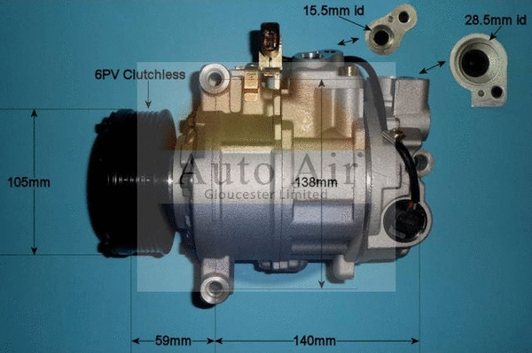 Compresseur, climatisation AUTO AIR GLOUCESTER 14-9721P