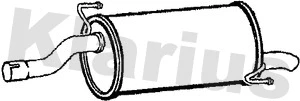 Silencieux arrière KLARIUS 231472