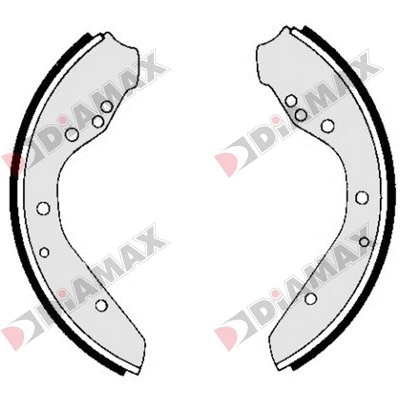 Jeu de mâchoires de frein DIAMAX N01202