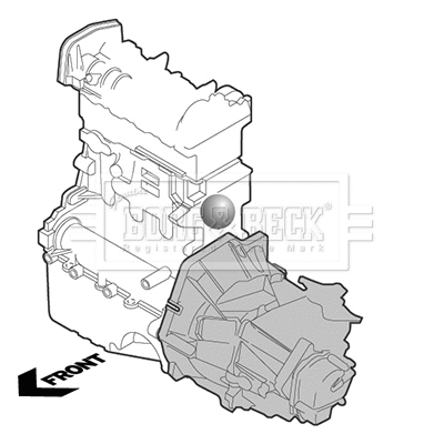 Support moteur BORG & BECK BEM3874