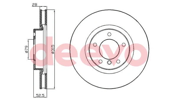 Disque de frein DEEVO BD33520