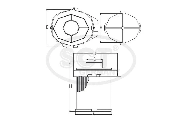 Filtre à air SCT - MANNOL SB 513