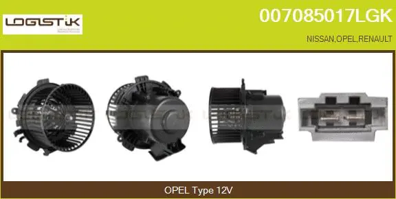 Pulseur d'air habitacle LGK 007085017LGK