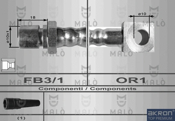 Flexible de frein AKRON-MALÒ 8545