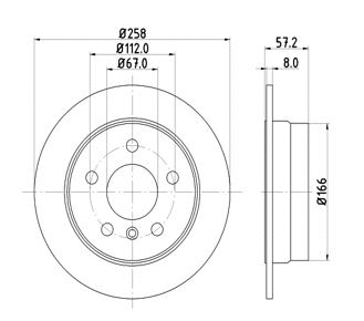 Disque de frein MTR 12108556