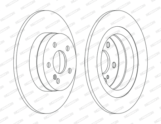 Disque de frein FERODO DDF1691C-1-D