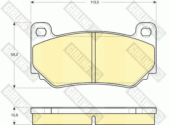 Kit de plaquettes de frein, frein à disque GIRLING 6115686