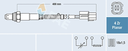 Sonde lambda FAE 77687