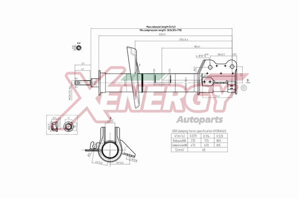 Amortisseur AP XENERGY X911988