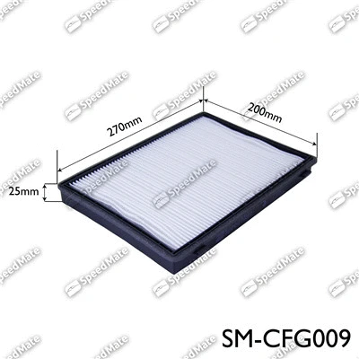 Filtre, air de l'habitacle SpeedMate SM-CFG009