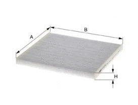 Filtre, air de l'habitacle MFILTER K 901