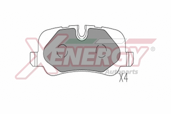 Kit de plaquettes de frein, frein à disque AP XENERGY X41367
