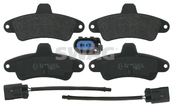 Kit de plaquettes de frein, frein à disque SWAG 50 91 6159