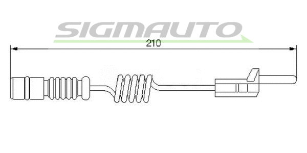 Contact d'avertissement, usure des plaquettes de frein SIGMAUTO WI0565