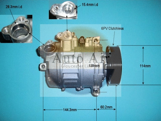 Compresseur, climatisation AUTO AIR GLOUCESTER 14-9750