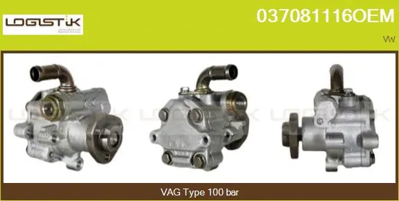 Pompe hydraulique, direction LGK 037081116OEM