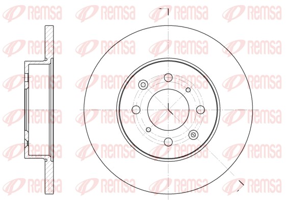 Disque de frein REMSA 6451.00