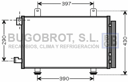 Condenseur, climatisation BUGOBROT 62-SZ5090