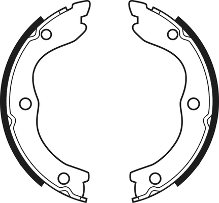Jeu de mâchoires de frein ABTEX ABS4081