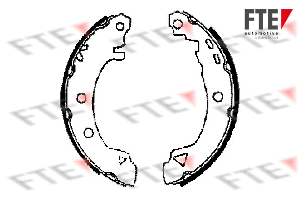 Jeu de mâchoires de frein FTE 9100014