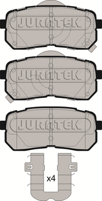 Kit de plaquettes de frein, frein à disque JURATEK JCP4004