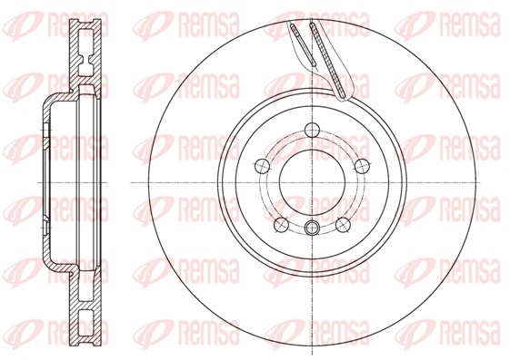 Disque de frein REMSA 61598.11