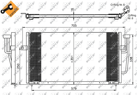 Condenseur, climatisation NRF 35234