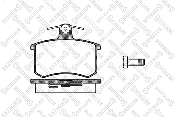Kit de plaquettes de frein, frein à disque STELLOX 146 000-SX