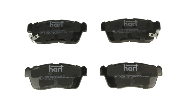 Kit de plaquettes de frein, frein à disque HART 224 182