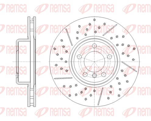 Disque de frein REMSA 61843.10