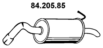 Silencieux arrière EBERSPÄCHER 84.205.85