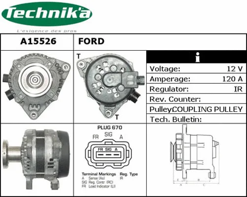 Alternateur Technika A15526