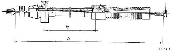Câble d'accélération CABOR 1173.3