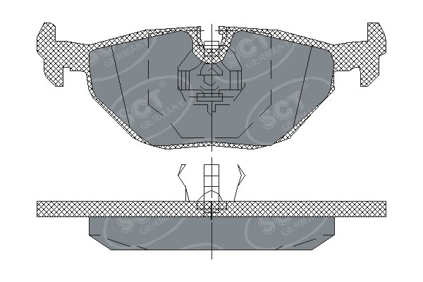 Kit de plaquettes de frein, frein à disque SCT - MANNOL SP 198 PR