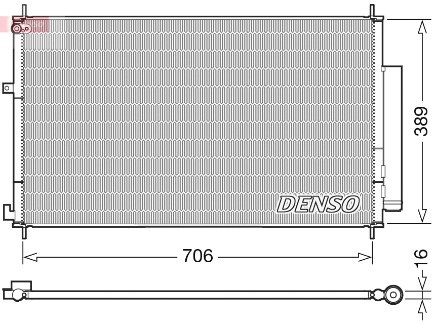 Condenseur, climatisation DENSO DCN40024