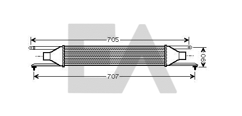 Refroidisseur d'air de suralimentation EACLIMA 36A25005