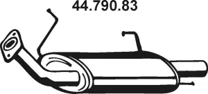 Silencieux arrière EBERSPÄCHER 44.790.83