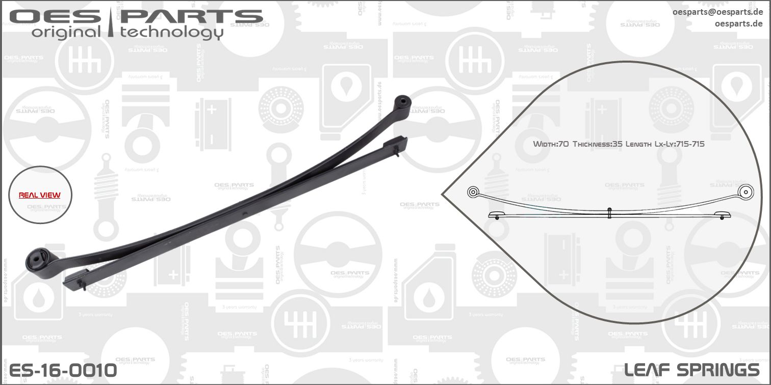 Lame de ressort OES PARTS ES-16-0010