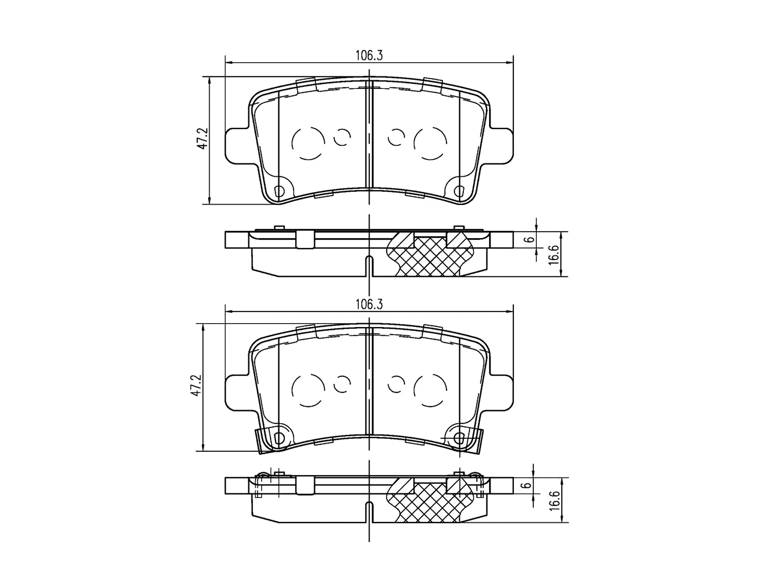 Kit de plaquettes de frein, frein à disque A.Z. Meisterteile AZMT-44-022-1338