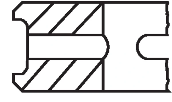 Jeu de segments de pistons MAHLE 043 24 V0