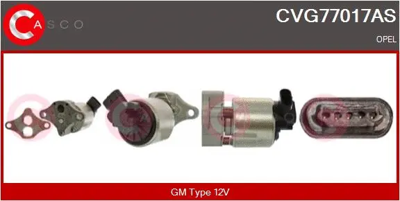Vanne EGR CASCO CVG77017AS